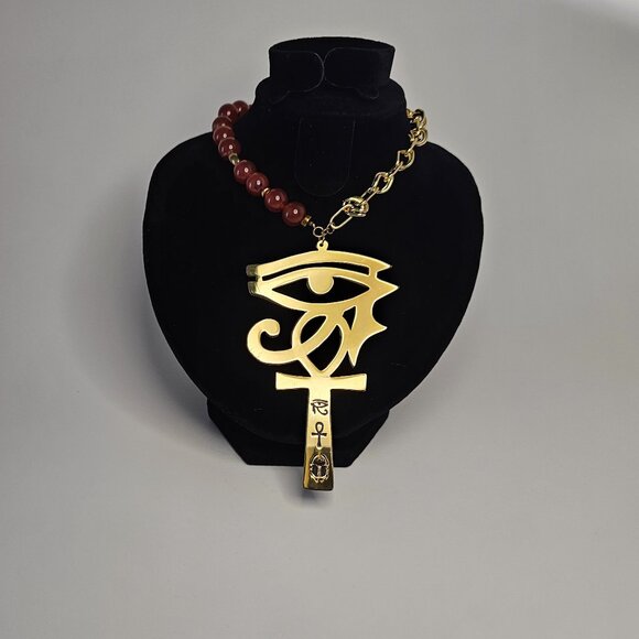 Jewelry - Key Of Life and Horus Eye Necklace